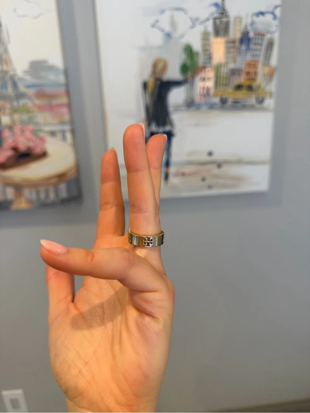Tory Burch polished gold